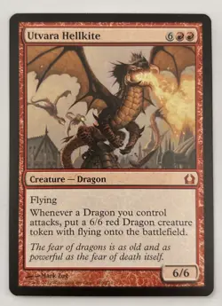 MTG Utvara Hellkite Return to Ravnica Mythic Rare 110/274 - Image 2