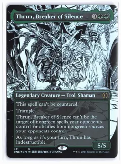 Thrun, Breaker of Silence (Borderless) FOIL Phyrexia: All Will Be One Foil - Image 1