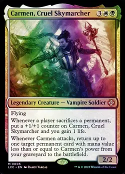 Carmen, Cruel Skymarcher Commander: The Lost Caverns of Ixalan NM MTG Foil - Image 1