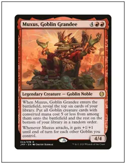 1x Muxus, Goblin Grandee, Jumpstart, Magic MTG NM - Image 1
