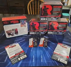 POKEMON TCG LOT Destined Rivals POKEMON CENTER ETB+TEAM ROCKET TIN SET+BLISTERS - Image 2