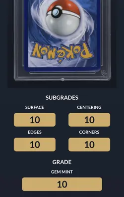 Pokemon Lillie's Determination 169/132 Mega Evolution ACE 10 perfect sub grades - Image 4