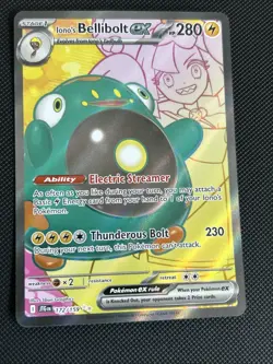 Pokemon TCG Ionos Bellibolt EX 172/159 SV09 Journey Together Ultra Rare Full Art - Image 1