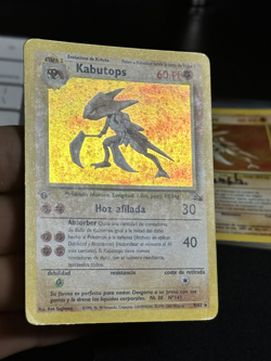 SPANISH 1st Edition Kabutops 9/62 Fossil 2000 WOTC Pokemon Card TCG - Image 4