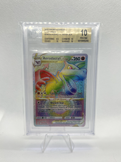 2022 POKEMON SWSH LOST ORIGIN SECRET RAINBOW AERODACTYL VSTAR BGS 10 #199 - Image 1
