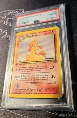Pokemon TCG - Rapidash 1st Edition - 44/64 - Jungle - PSA 8 - Graded - Image 2