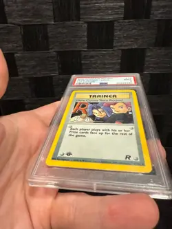 PSA 9 Pokemon Rocket Here Comes Team Rocket 1st Edition Holo Rare 15/82 - Image 3