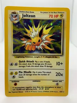 Jolteon Jungle 4/64 Holo Rare No Symbol ERROR Misprint Pokemon TCG - Image 1