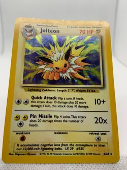 Jolteon Jungle 4/64 Holo Rare No Symbol ERROR Misprint Pokemon TCG - Image 3