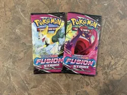 Lot Of 2 | Pokemon TCG SWSH Fusion Strike Booster Packs | Factory Sealed 820650809163 - Image 1