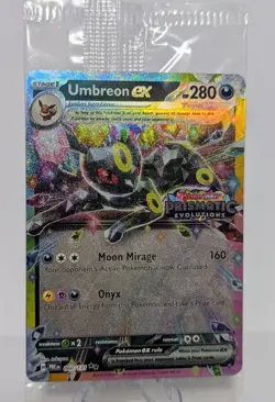 Sealed Umbreon ex 60/131 Surprise Box Stamped Promo Pokemon Prismatic Evolutions - Image 1