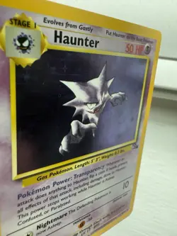 Pokemon WOTC Card - Haunter - Fossil Set - Holo Rare - 6/62 - LP - Image 1