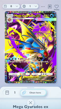 Mega Gyarados Full Art, Pokemon TCG Pocket, English language, Mega-Rising - Image 1