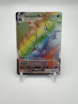 Pokemon Gyarados VMAX 207/203 Evolving Skies Rainbow Secret Rare Holo NM - Image 1