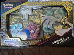 Pokemon TCG Crown Zenith Lugia v Unown v Special Collection Box Sealed - Image 1