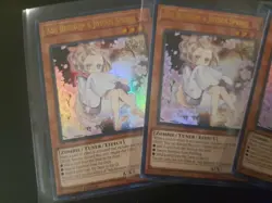 3x ASH BLOSSOM & JOYOUS SPRING ULTRA RARE DUDE-EN003 NM YUGIOH Playset LP - Image 3