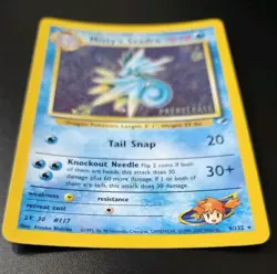 Misty's Seadra 9/132 Prerelease Holo Pokemon Card NM - Image 4