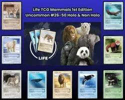 Life TCG Mammals 1st Edition Uncommon #26-50 Holo And Non Holo NM Pick Your Card - Image 1