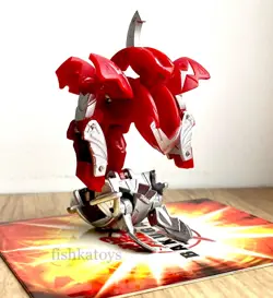 Bakugan Mechtanium Surge Wolfurio Pyrus 800-810G Metal Parts with CARD - Image 1