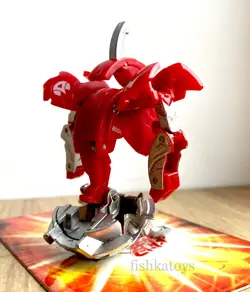 Bakugan Mechtanium Surge Wolfurio Pyrus 800-810G Metal Parts with CARD - Image 3
