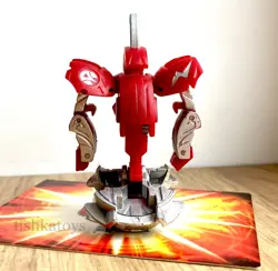 Bakugan Mechtanium Surge Wolfurio Pyrus 800-810G Metal Parts with CARD - Image 4
