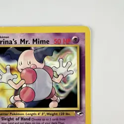 Vintage Sabrina's Pokemon Card Lot (4) - Abra Haunter Gastly Mr. Mime - WOTC Gym - Image 5