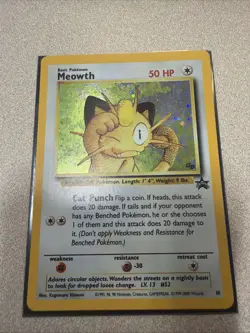 MEOWTH - #10 Black Star Promo - Holo - Pokemon Card - Image 1