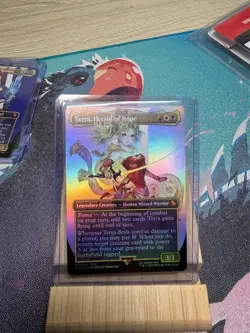 Terra, Herald of Hope Borderless NM Foil Commander FIC Final Fantasy #204 - Image 1