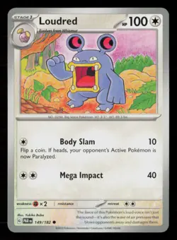 Loudred SV04: Paradox Rift #149/182 Common Pokemon Card - Image 1