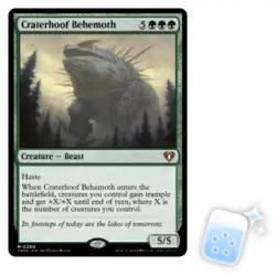 CRATERHOOF BEHEMOTH Commander Masters Magic MTG MINT CARD - Image 1