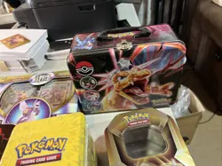Huge Pokemon Collection With Tins, Cards, Battle Deck League Deck. - Image 3