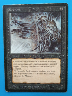 Magic the Gathering MTG Legends DARKNESS MP C 1994 Vintage!! - Image 1
