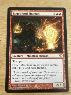 MTG Magic the Gathering Rageblood Shaman (138/260) Theros LP - Image 1