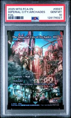 2025 MTG FINAL FANTASY: THROUGH THE AGES THE IMPERIAL CITY OF ARCHADES PSA 10 - Image 1