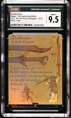 DEATHRENDER Secret Lair Foil Rare Da Vinci CGC 9.5 MTG [Nostalgium] - Image 1
