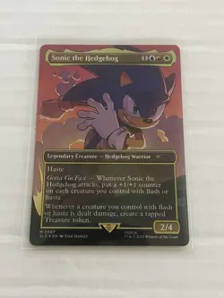 Sonic the Hedgehog (Rainbow Foil) Secret Lair Drop Foil - Image 1