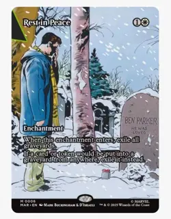 Rest in Peace | Borderless | MTG x Marvel MAR | Mythic | Peter Parker Art New NM - Image 1