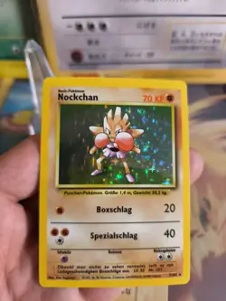 Pokemon Karte Card Nockchan Hitmonchan Base Basis Set Deutsch Holo Wotc NM- - Image 2