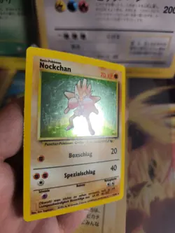 Pokemon Karte Card Nockchan Hitmonchan Base Basis Set Deutsch Holo Wotc NM- - Image 3