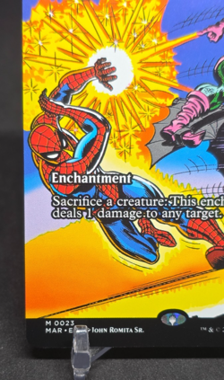 MTG Magic the Gathering Spider Man Goblin Bombardment Mythic Borderless M 0023 - Image 2