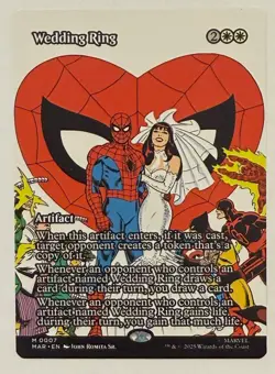 Wedding Ring Borderless - Mythic - Marvel Universe Eternal-Legal MTG - Image 1