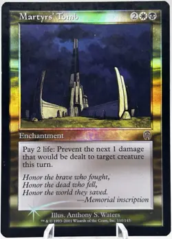 Martyr’s Tomb 110/143 Foil Apocalypse MTG LP - Image 1