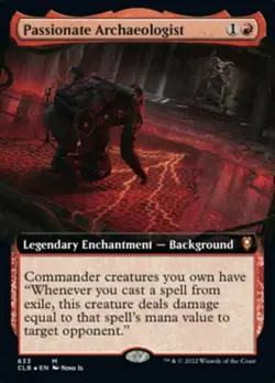 1x Passionate Archaeologist - Extended Art Light Play MTG Magic - Kid Icarus - - Image 1