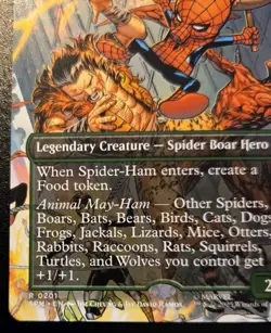 Spider-Ham Peter Porker (Borderless) 0201 Rare Spider-Man Magic: The Gathering - Image 4