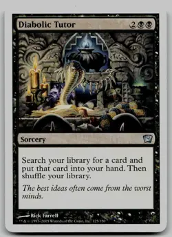 Diabolic Tutor U 9th Edition 125 NM - Image 1