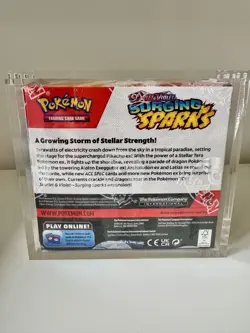 Pokemon Surging Sparks Booster Box With Acrylic Case - New & Sealed - Image 3