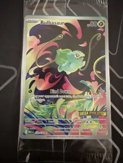 Pokemon TCG Mega Evolutions Stamped Promo card - Bulbasaur 133/132 - NM - Sealed - Image 1