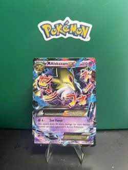 Pokemon TCG Mega M Alakazam EX 26/124 Fates Collide Holo See Back MP - Image 2