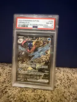 2024 POKEMON SVP SHROUDED FABLE 132 BLACK STAR PROMO GRENINJA EX -PSA 8 - Image 1