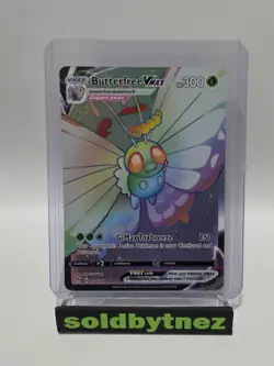 Butterfree VMAX 190/189 Full Art Rainbow Secret Rare Pokemon Darkness Ablaze NM - Image 1